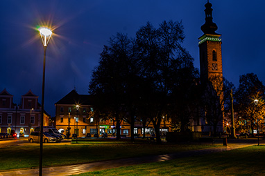 Osvětlení náměstí Soběstav